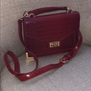 BRAND NEW! Red Leather Snake Bag